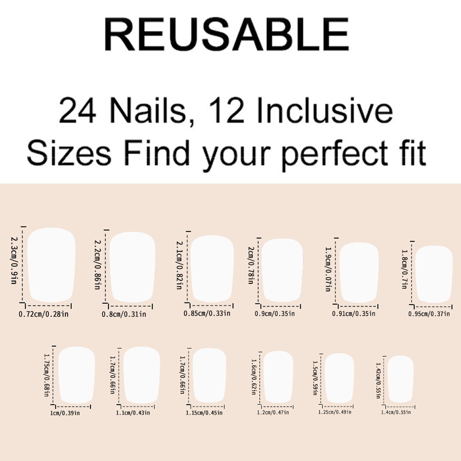 Blue Sky Press on Nails Medium Square fake Nails Golden Gradient Starry False…