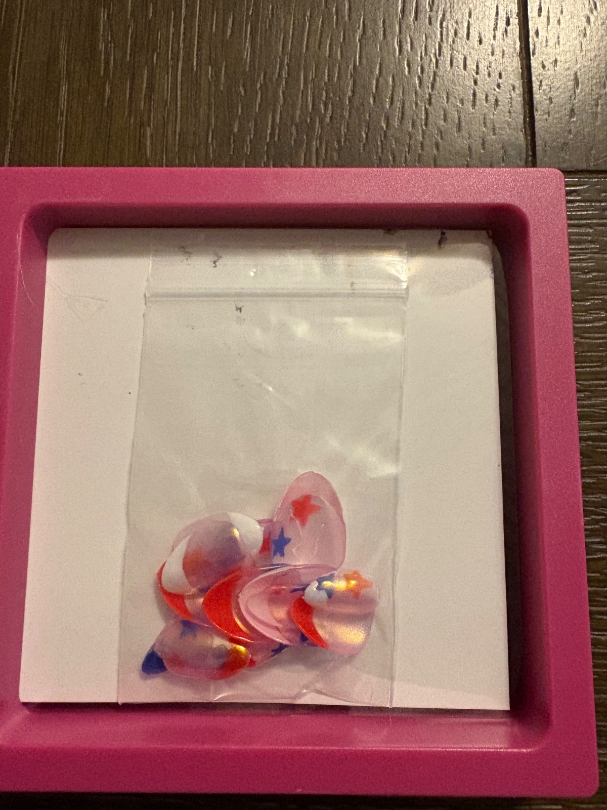 Premium Hand Painted Press on Gel Acrylic Nails Red White and Blue