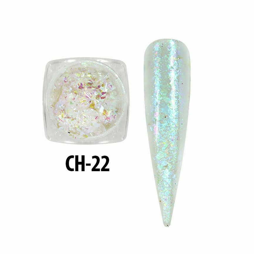 METALLIC FLAKES NAIL DECORATIONS Mia Secret Nail Art Design CH-22