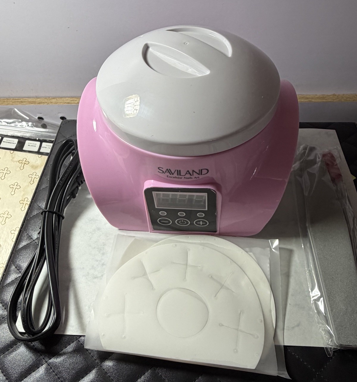 SAVILAND Nail Polish Remover Electric Steam Machine Pink