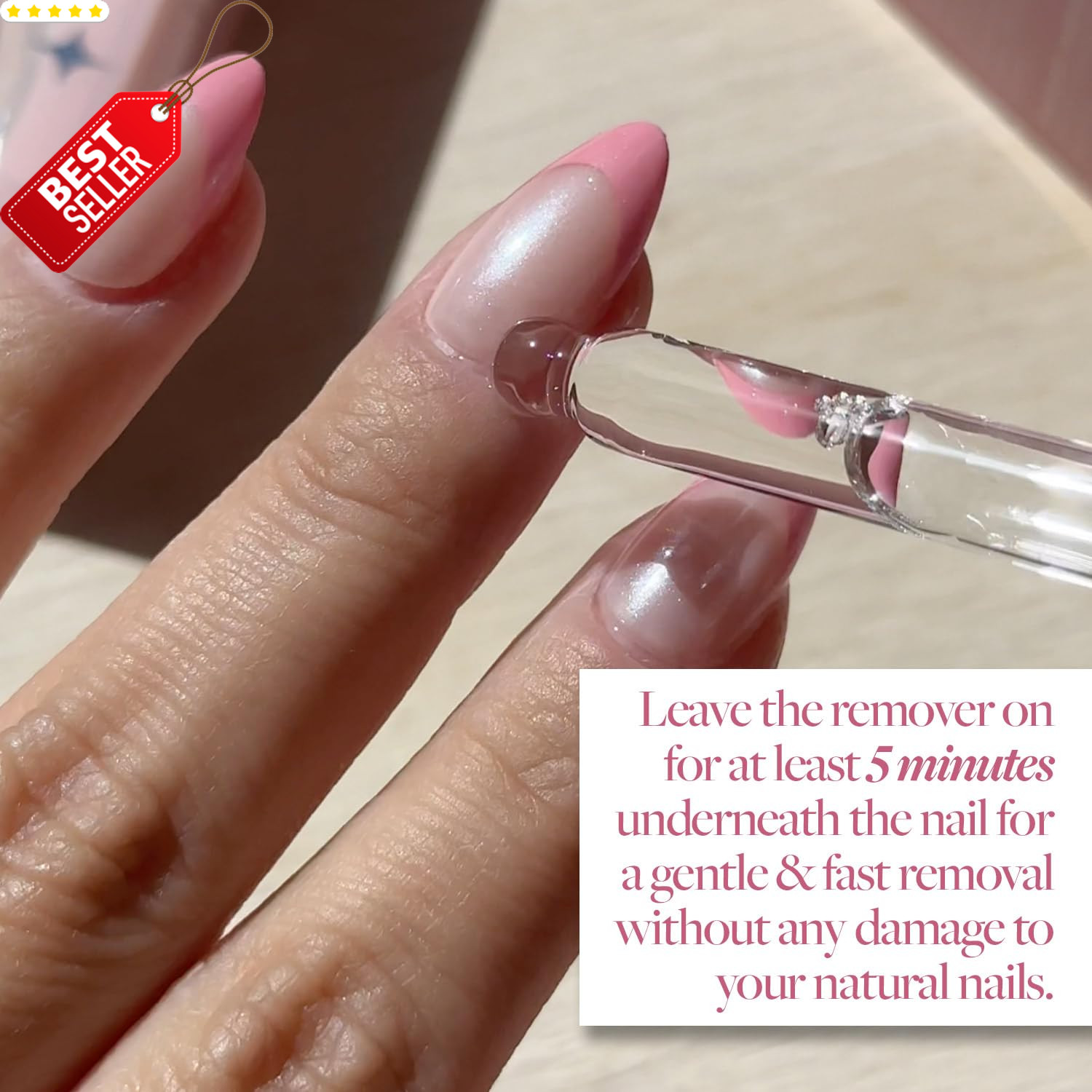 Press On Nail Remover 30ml Odorless No Acetone Gentle Fake Nail Serum – US