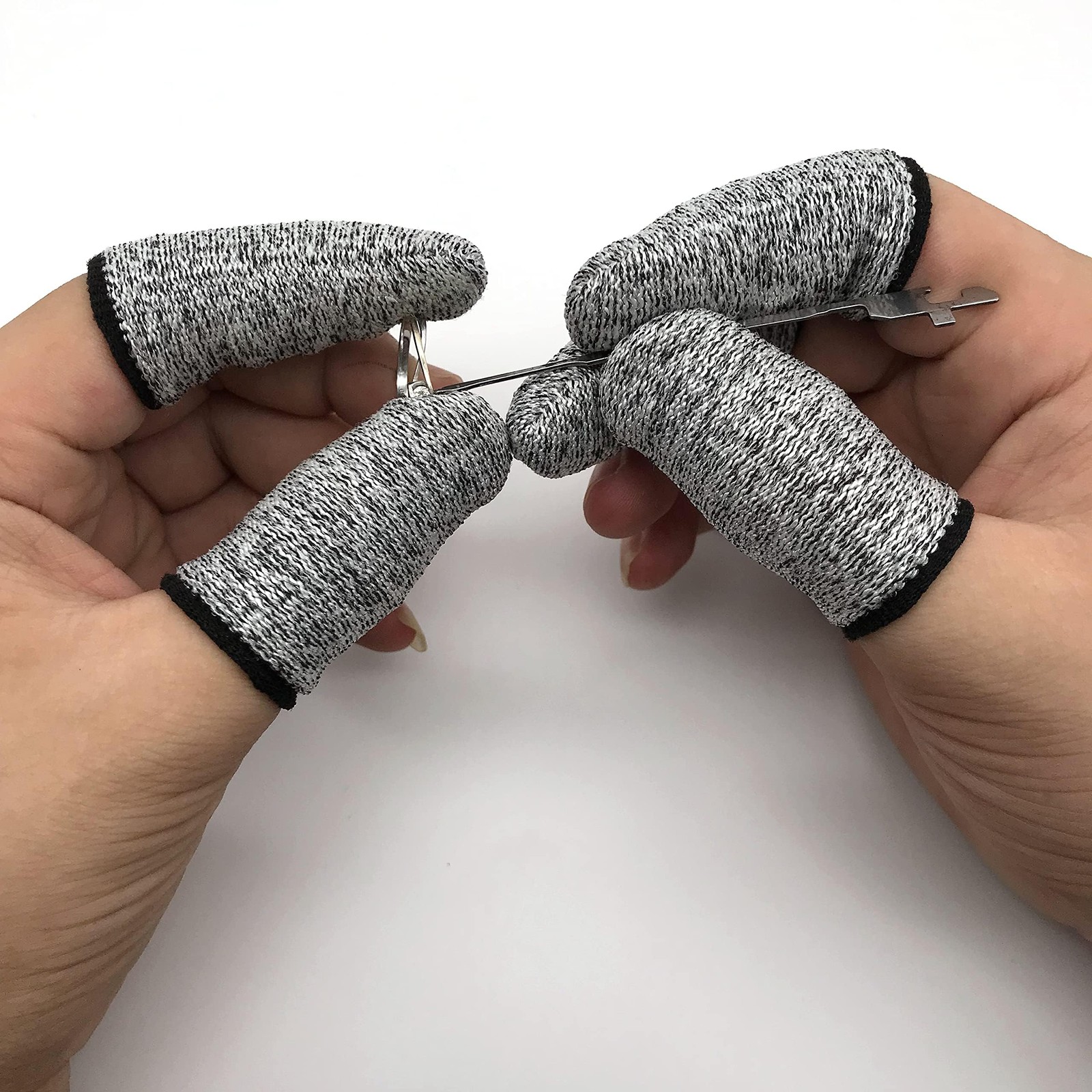 12 Pcs Finger Cots Cut Resistant Protector Finger Covers for Kitchen Work