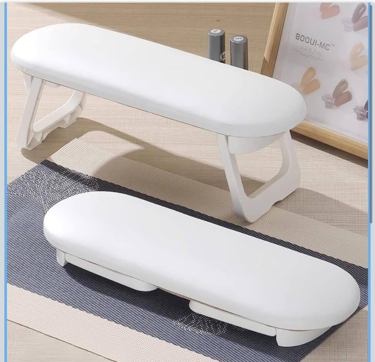 Nail Arm Rest, Hand Rest for Nail Microfiber Soft Leather Manicure Nail Rest wit