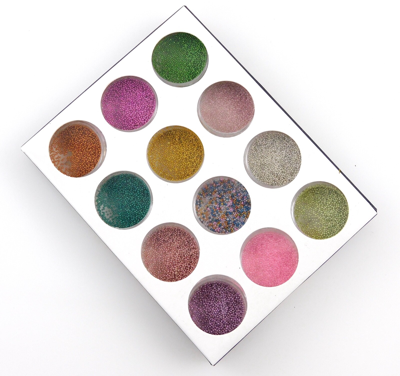 Caviar Nails Art New 12 Colors plastic Beads Manicures or Pedicures Nail Art