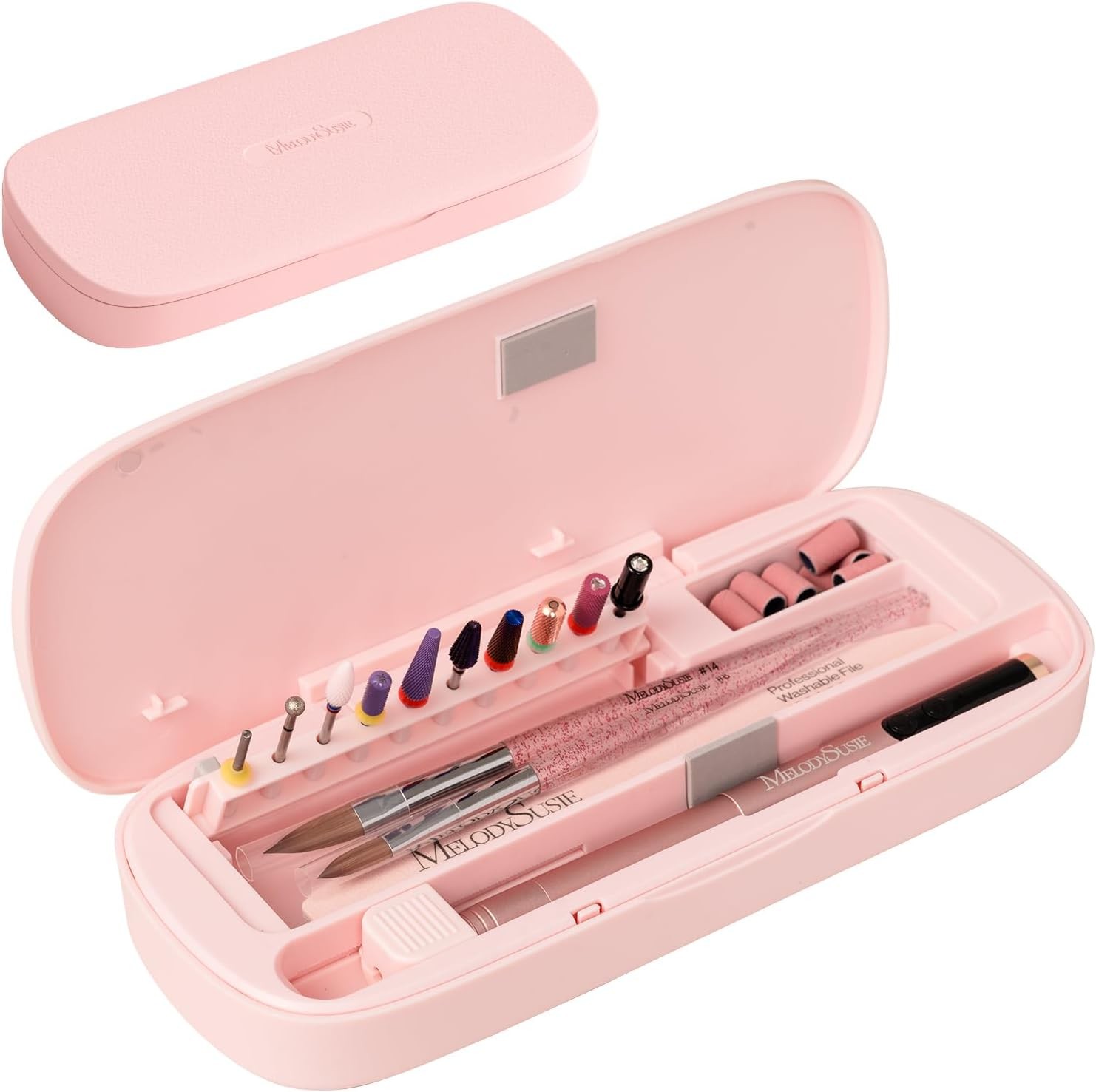 Acrylic Nail Tool Stora Box, Portable Dustproof Stand