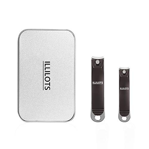 Nail Clippers Set with Build-in Nail File, Durable Sharp Zinc Alloy Fingernail