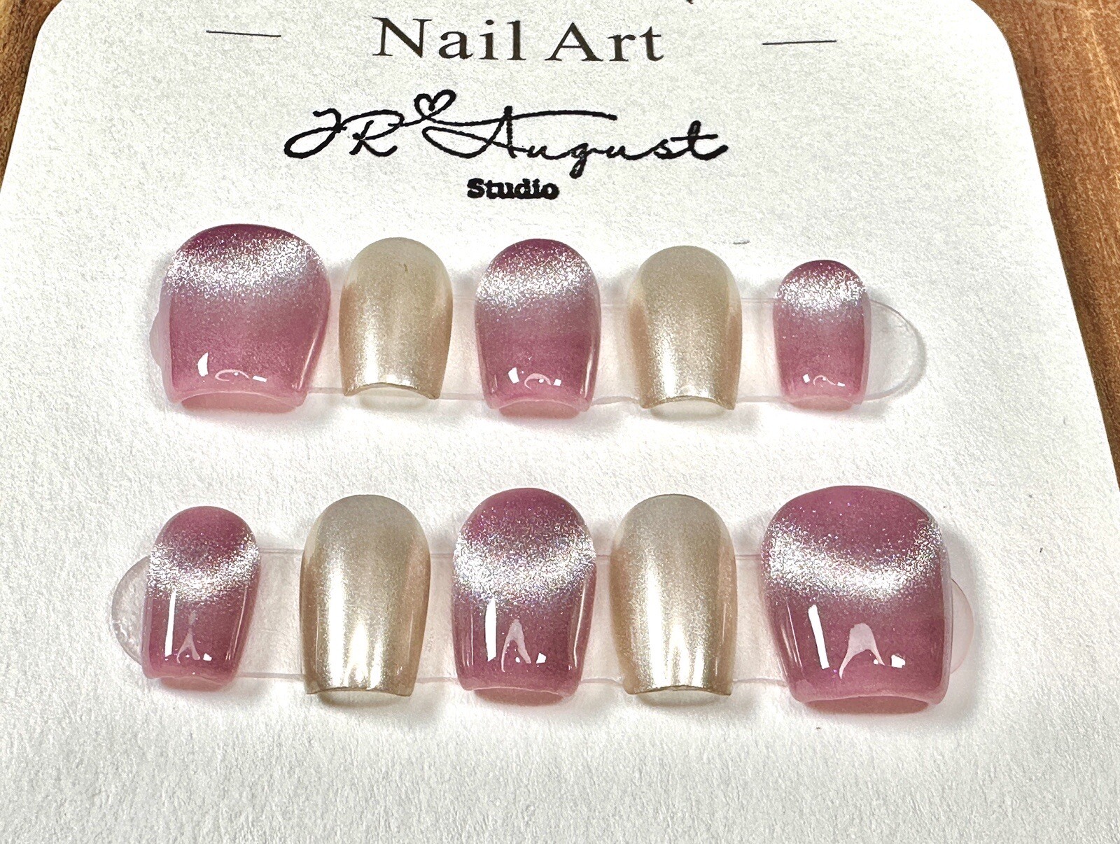 press on nails handmade short sangria glaze Short Coffin XS S M L