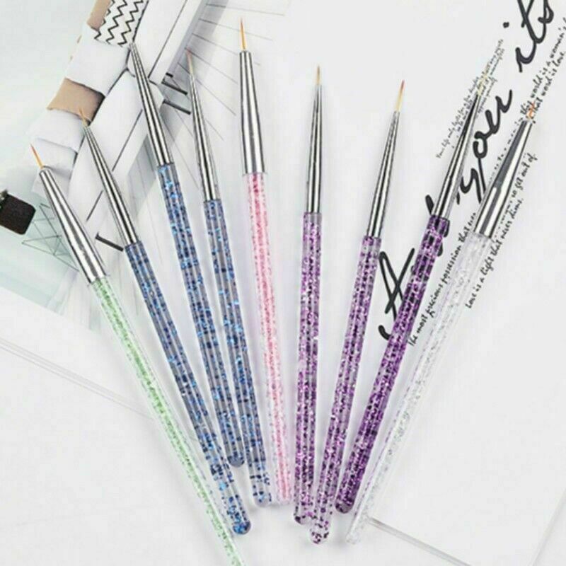 3PCS Nail Art Brushes DIY Manicure Dotting Fine Drawing Tool French Pens