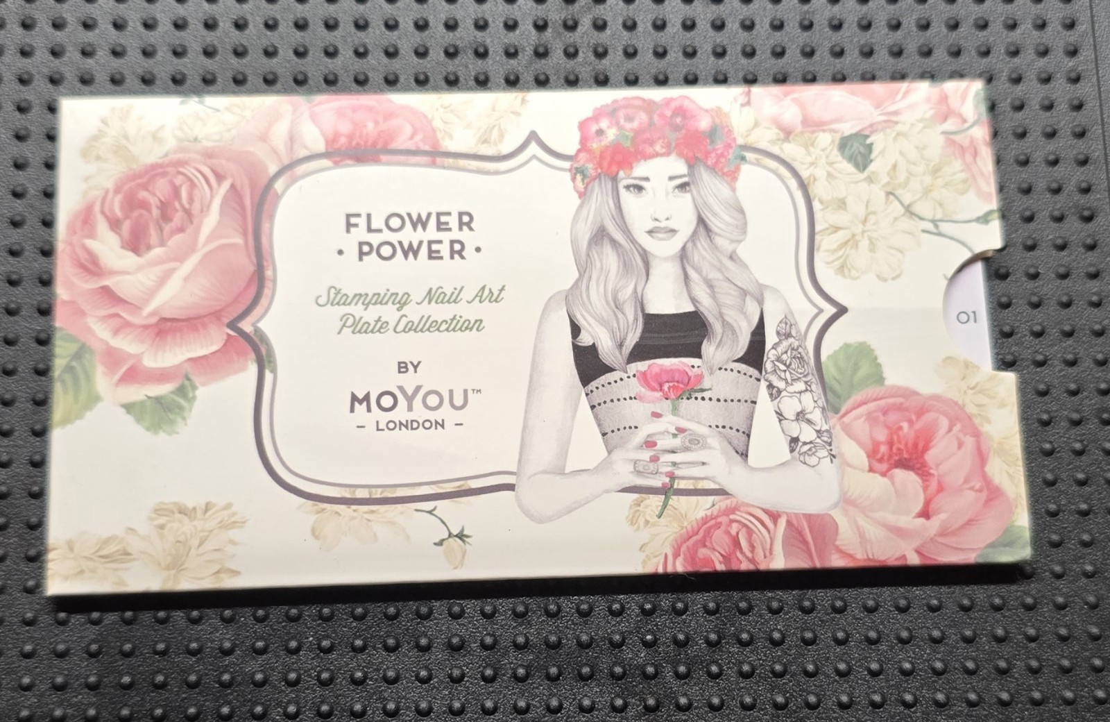 MoYou London Flower Power 01 Nail Stamp Plate Floral Leaf Vine Garden Rainforest