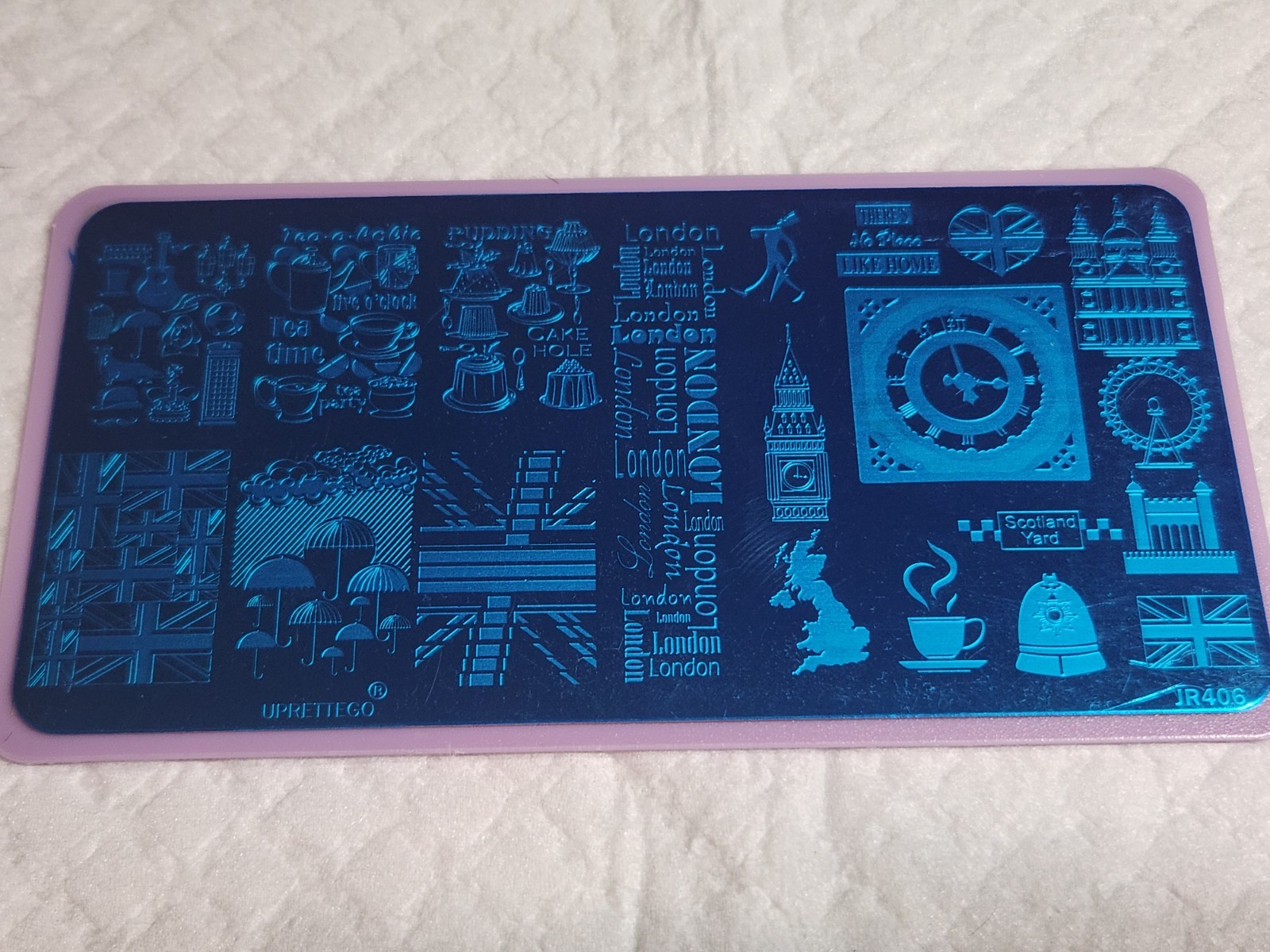London Themed Nail Stamping Plate – New (JR-406)