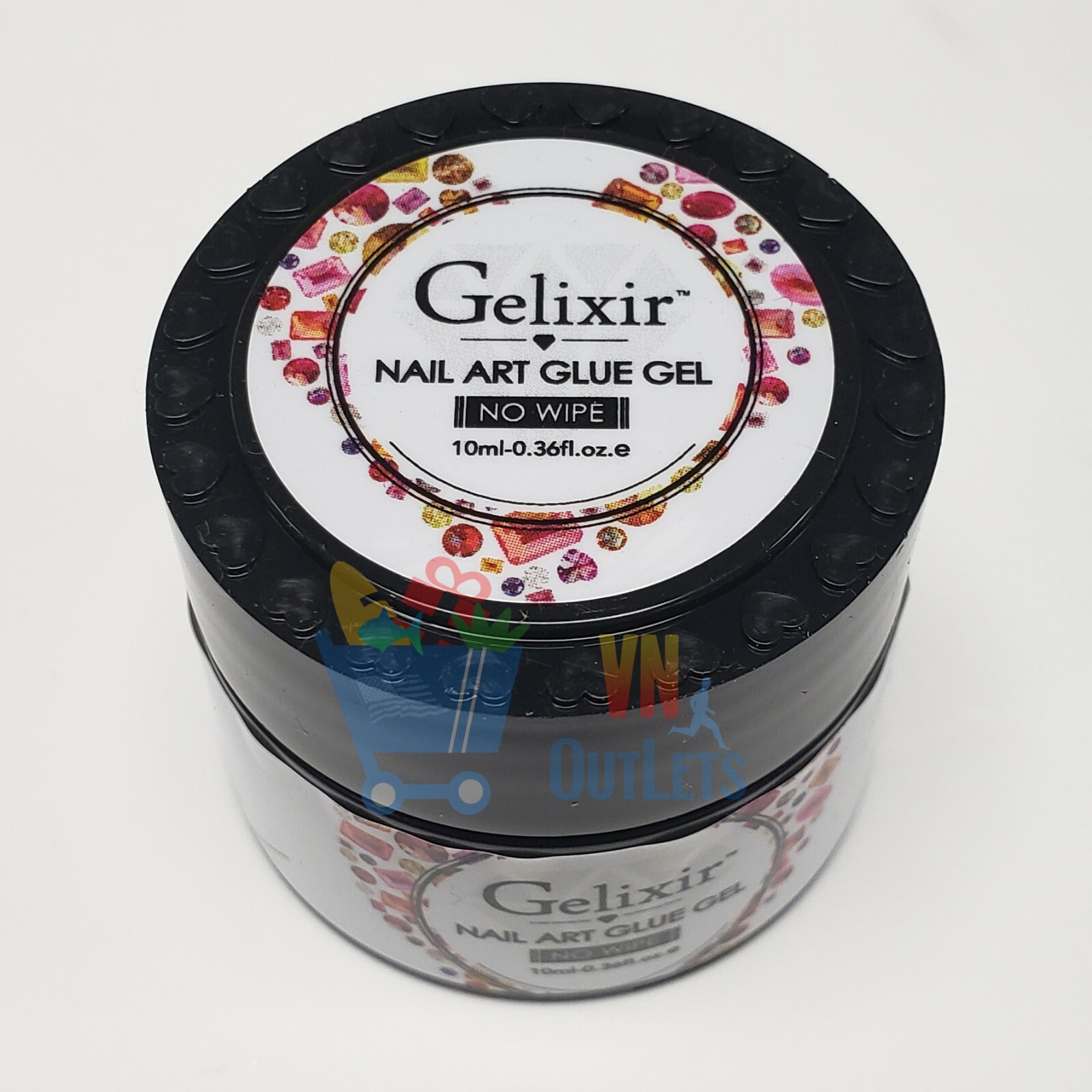 Gelixir Nail Art Glue Gel No Wipe 0.36 oz / 10 mL