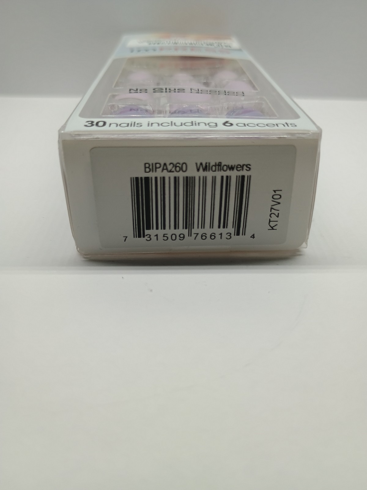 Kiss Impress Press-on Purple Holographic Manicure Nails – Wildflowers (1)