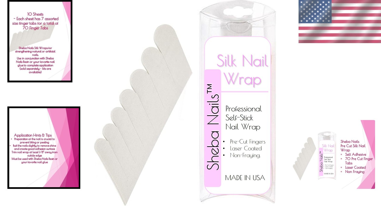 Add Strength with White Silk Nail Wrap – 70 Tabs