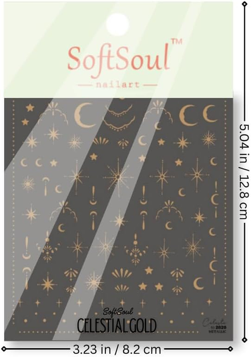 5D Embossed Nail Stickers, Premium Salon-Quality Self-Adhesive 3D Nail Art Decal