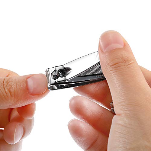 12 Pcs Stainless Nail Clippers Set Fingernail Clippers and Toenail Cutter