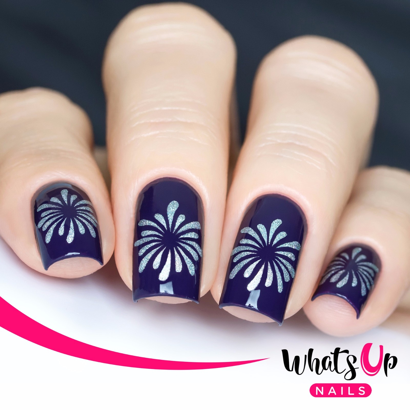 Firework Stencils for Nails, Christmas Nail Stickers, Nail Art, Nail Vinyls