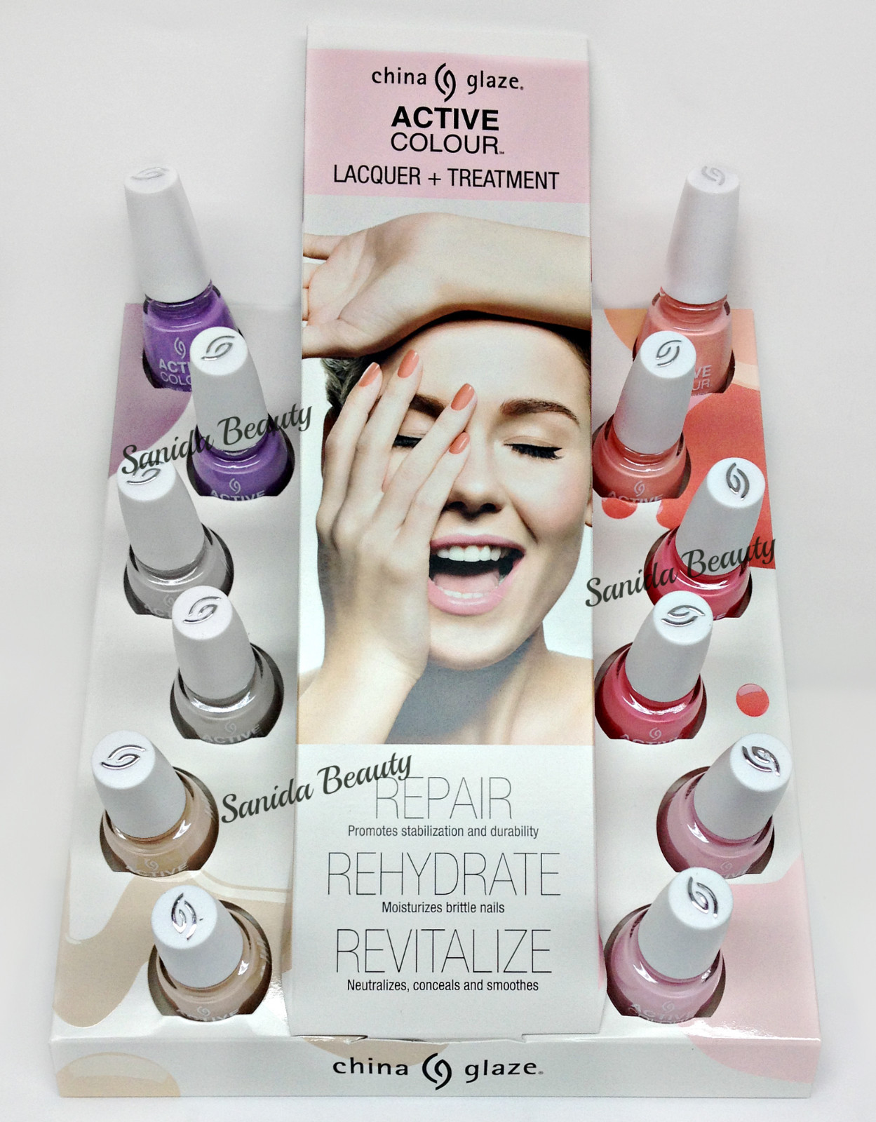 China Glaze Active Colour – LACQUER + TREATMENT 0.5oz – Choose Color