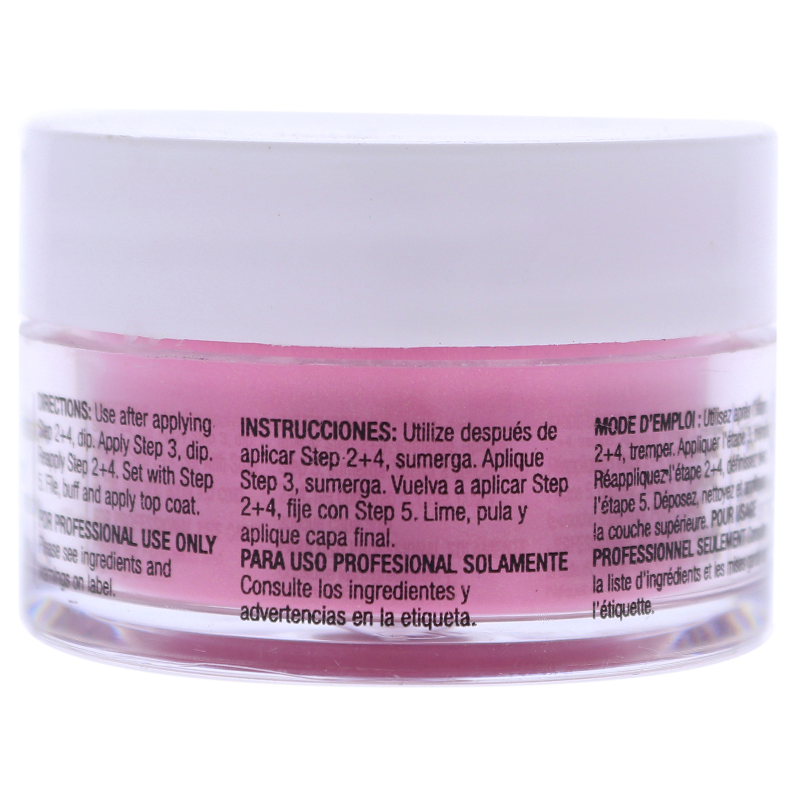 Pro Powder Polish Nail Colour Dip System – Bright Pink with Gold Mica – 0.5 oz
