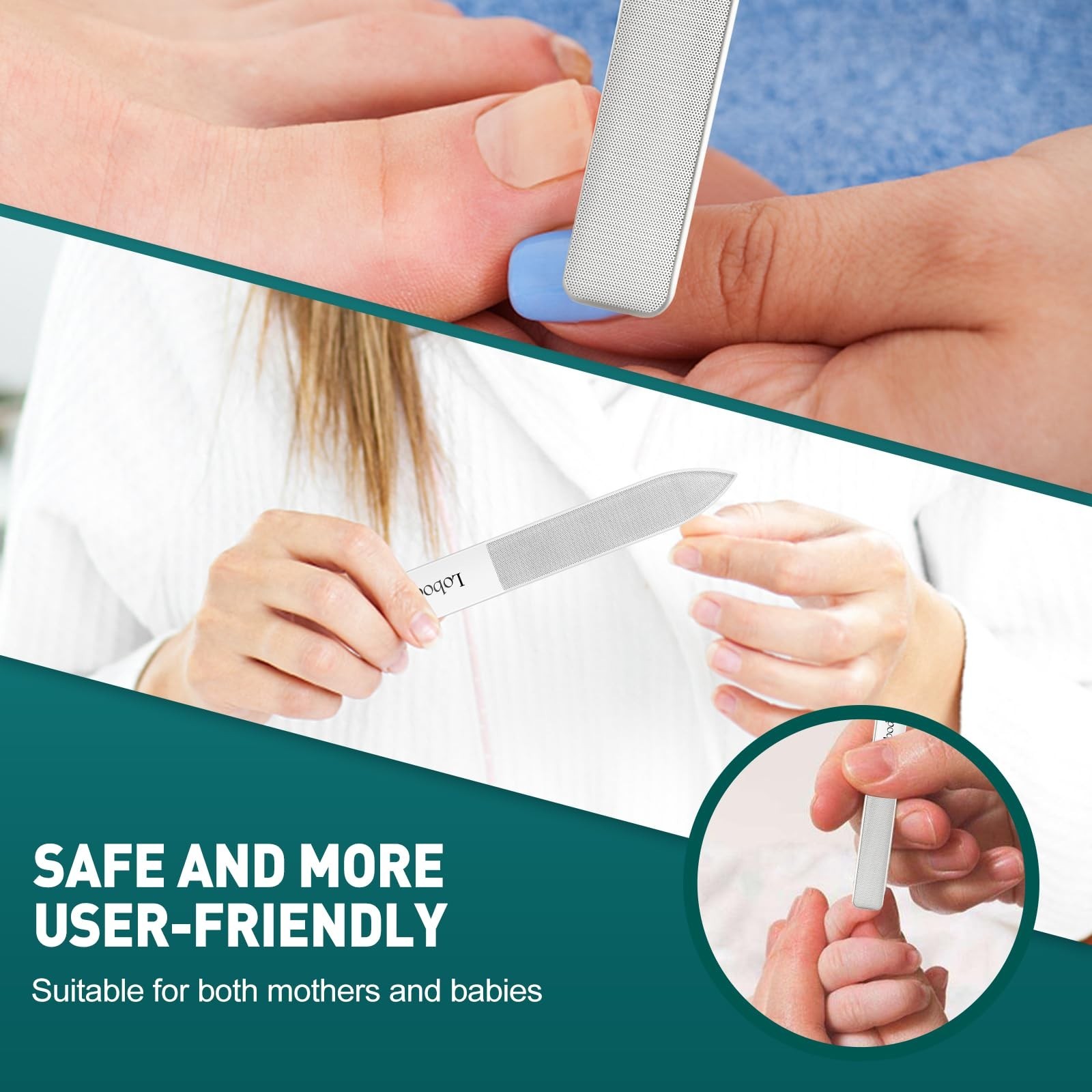 Glass Nail Shiner,Upgrade Nano Glass Nail Files &Nail Buffers Polisher Profes…