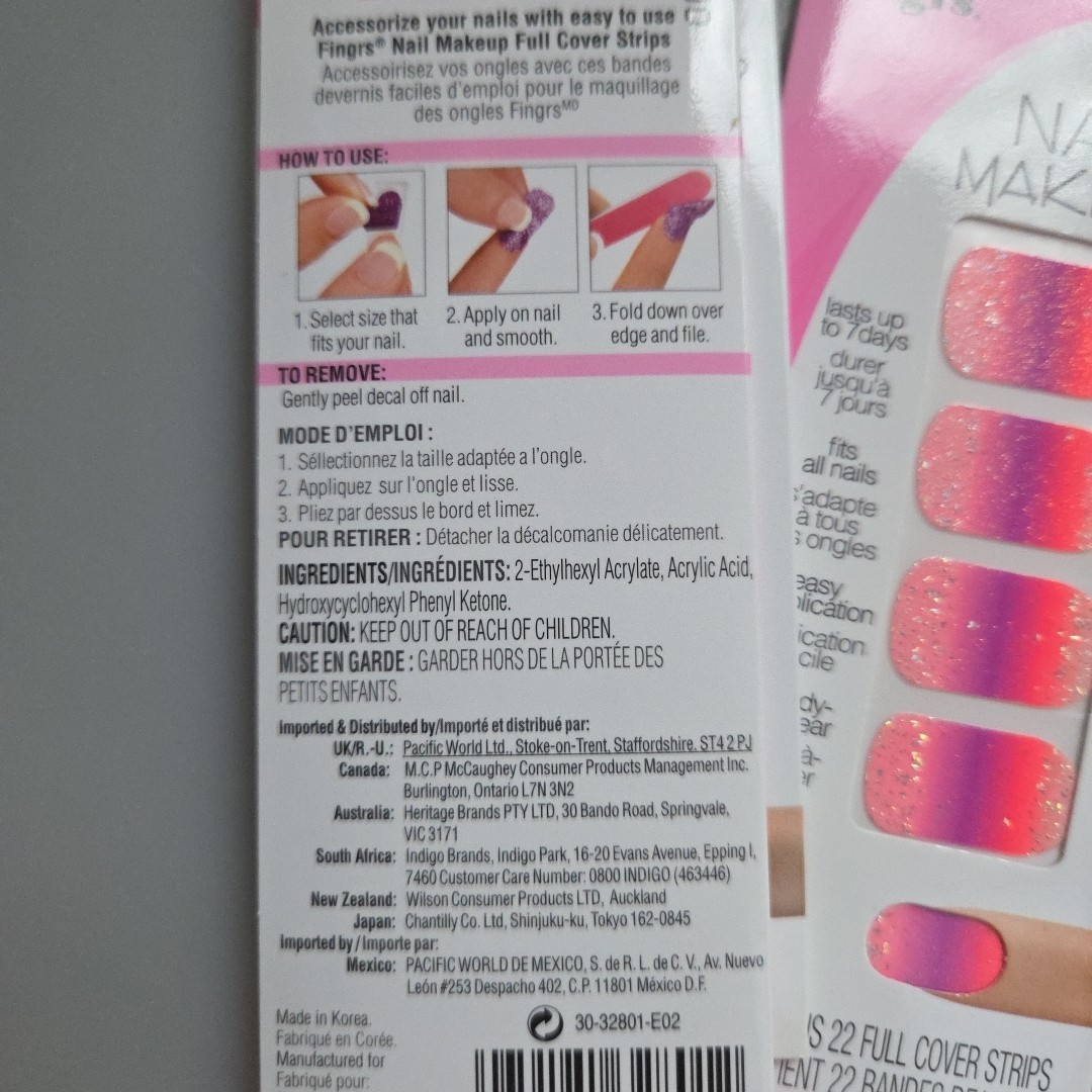 FING’RS NEW Nail Art Stickers Sets for 3