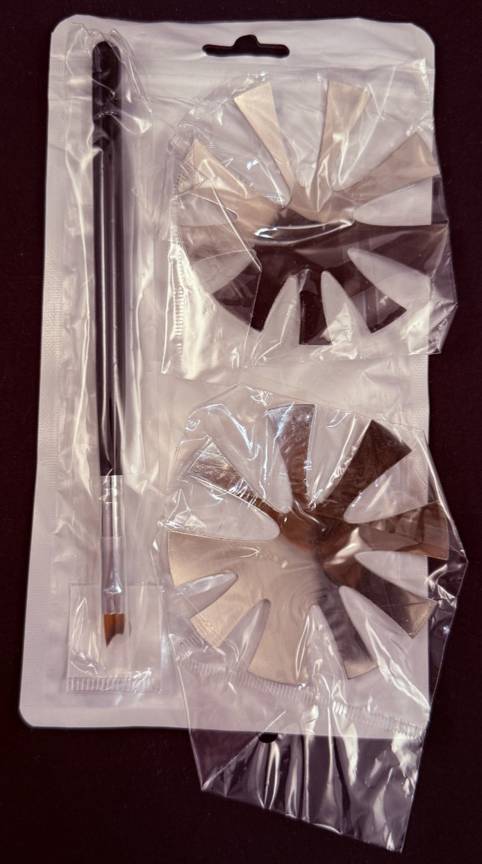 3 Pc – French Smile Line Cutters & French Acrylic Brush – DIY & Nail Salon Kit