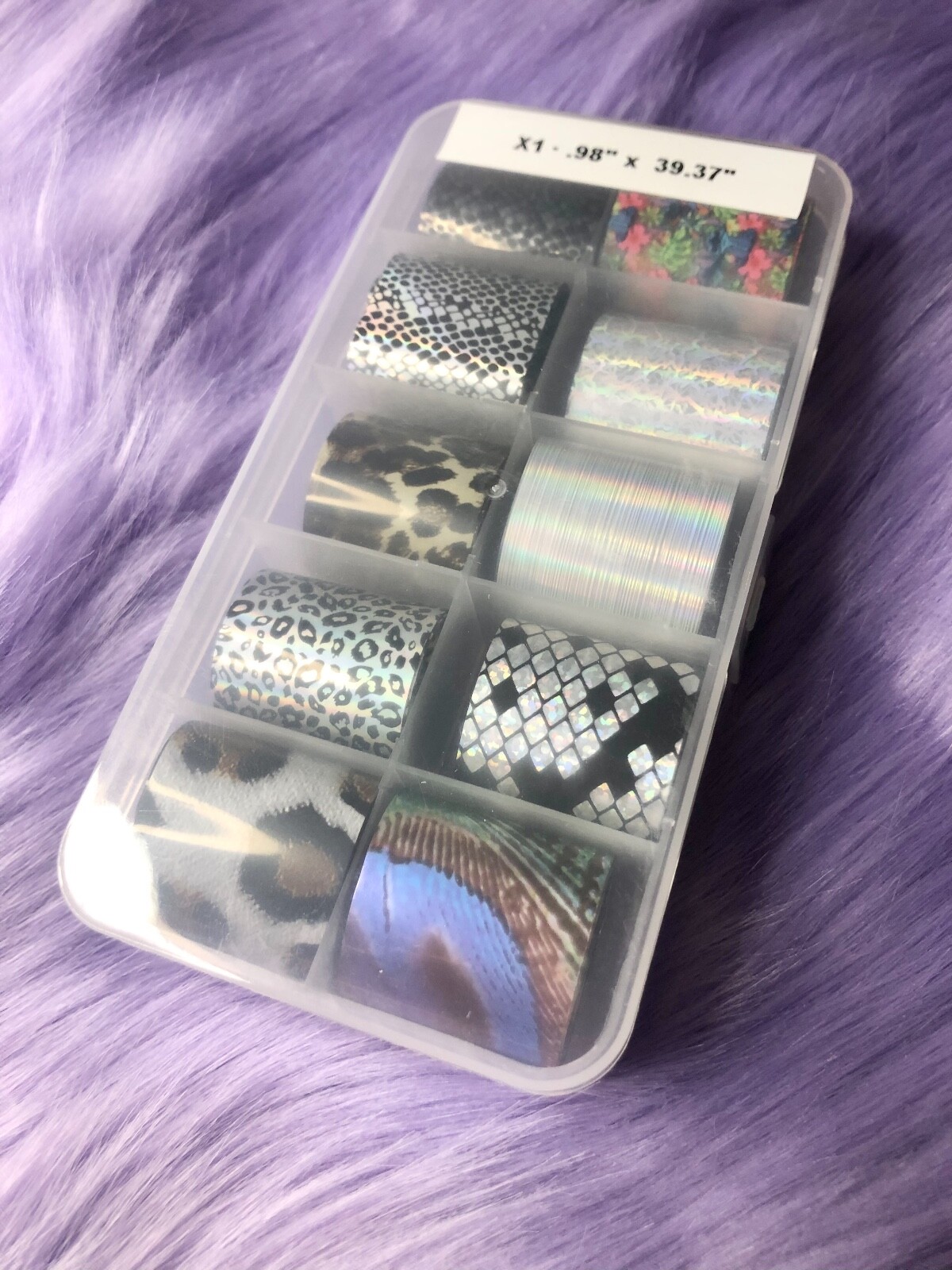 Nail Foil Transfer Decals – New – Animal Print Mix – Transfer Foils – X1