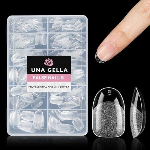 Short Oval Gel x Nail Tips, 312Pcs Pre-shaped Half Matte Short B0 – Short Oval
