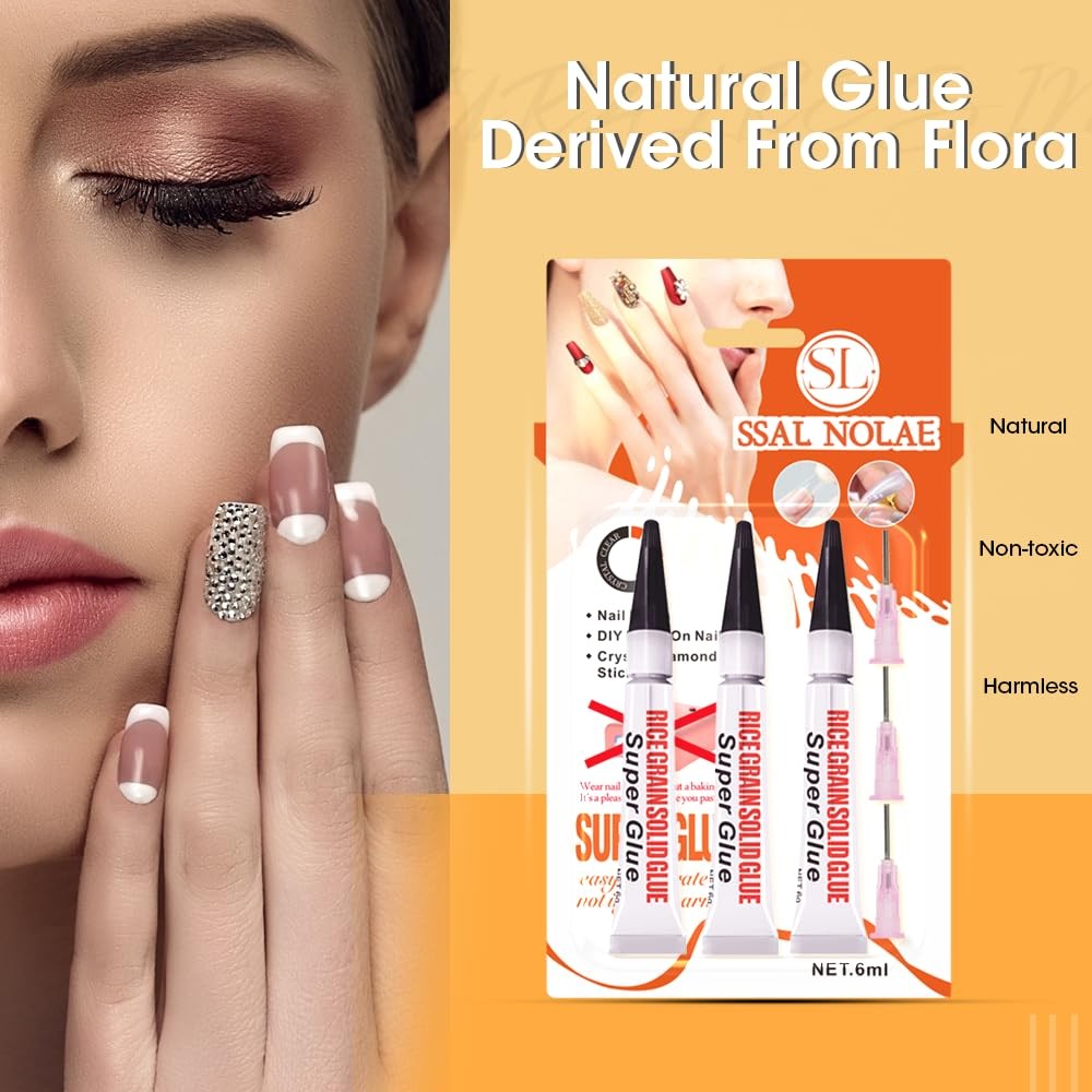 SSAL NOLAE Super Strong Nail Glue for Press On Nails- Salon Quality for…