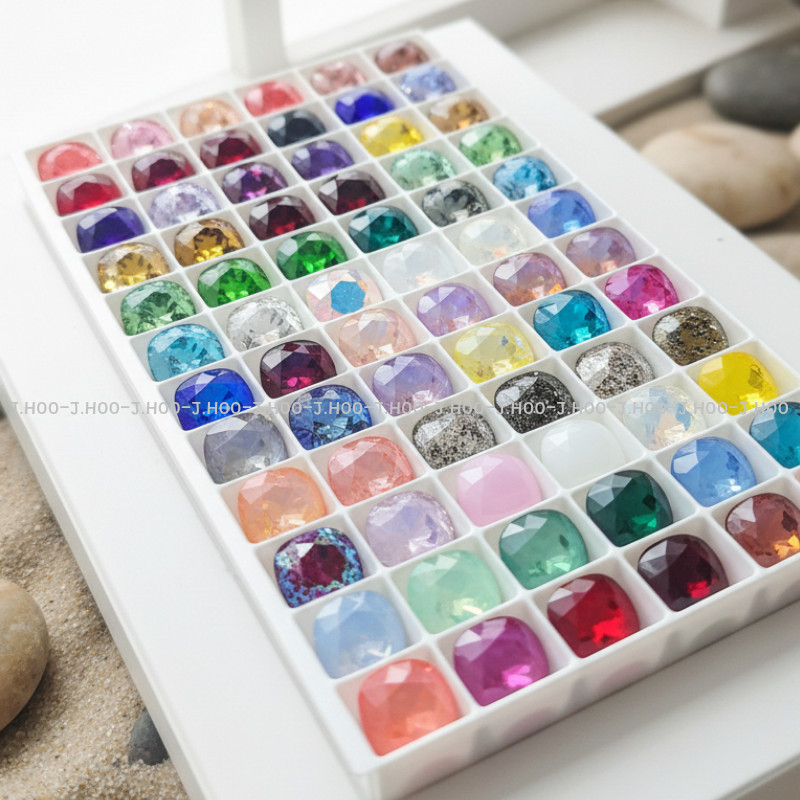 Swarovski 4470 Cushion Square Fancy Stone10mm(2pcs)