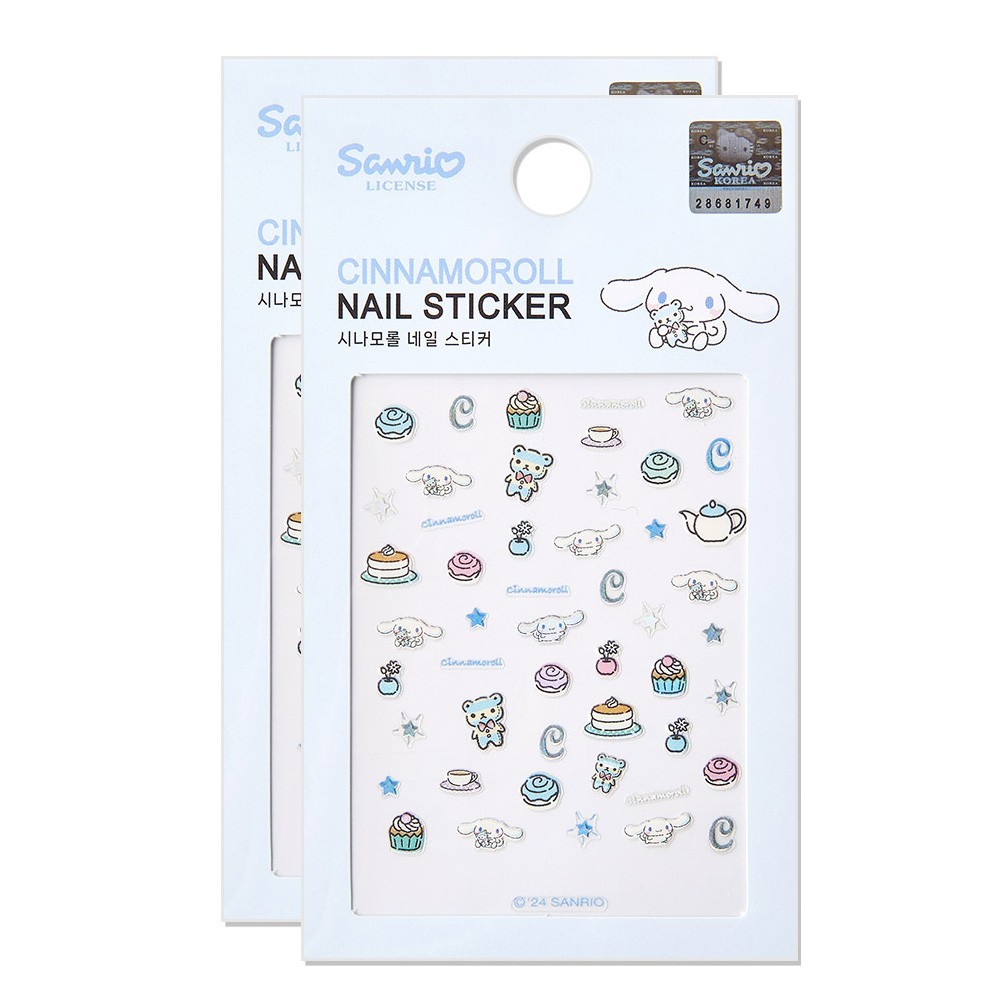 Cinnamoroll Nail Stickers Set – 2 Sheets | Sky Kawaii Nail Art Sanrio Korea