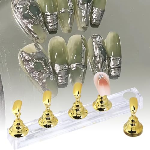 Nail Stands Acrylic Nail Art, Magnetic Nails Tip Holder for Painting Pink