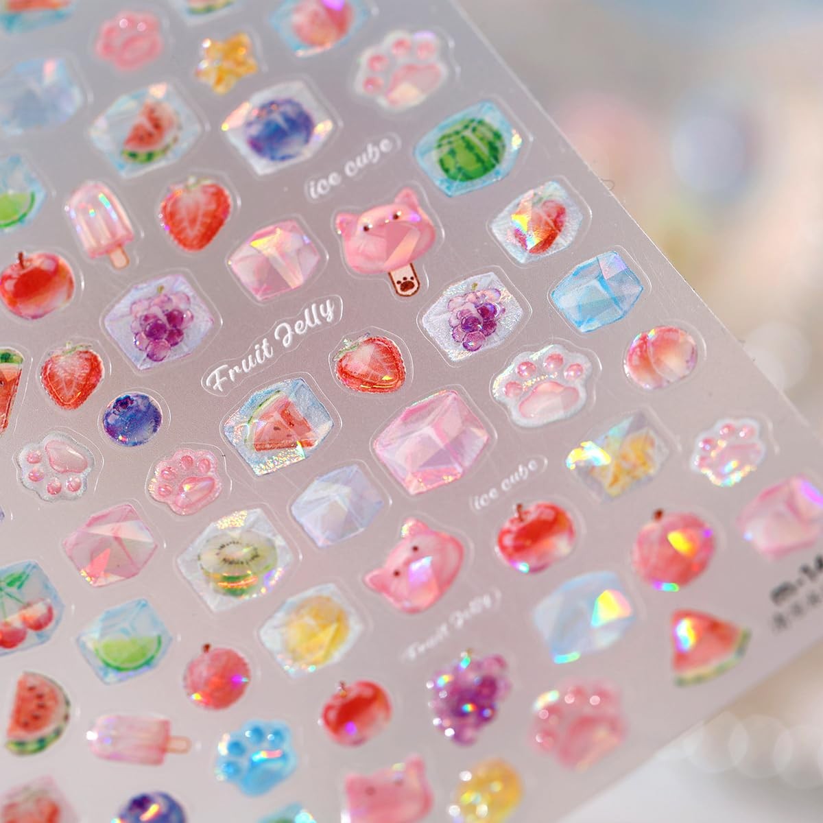 UZJXQ Fruit Nail Stickers Style-23