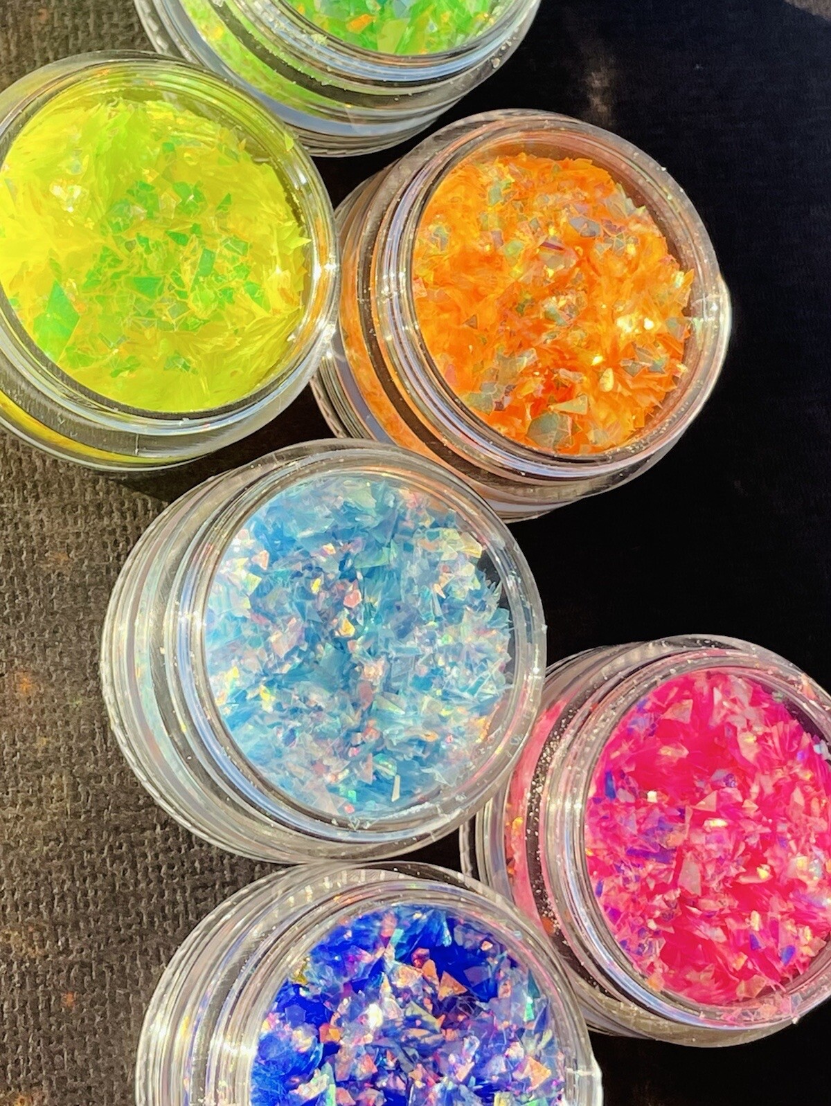 RAINBOW EFFECT GLITTER NAIL ART POWDER DUST FLAKES Hot Nails Iridescent 5G USA