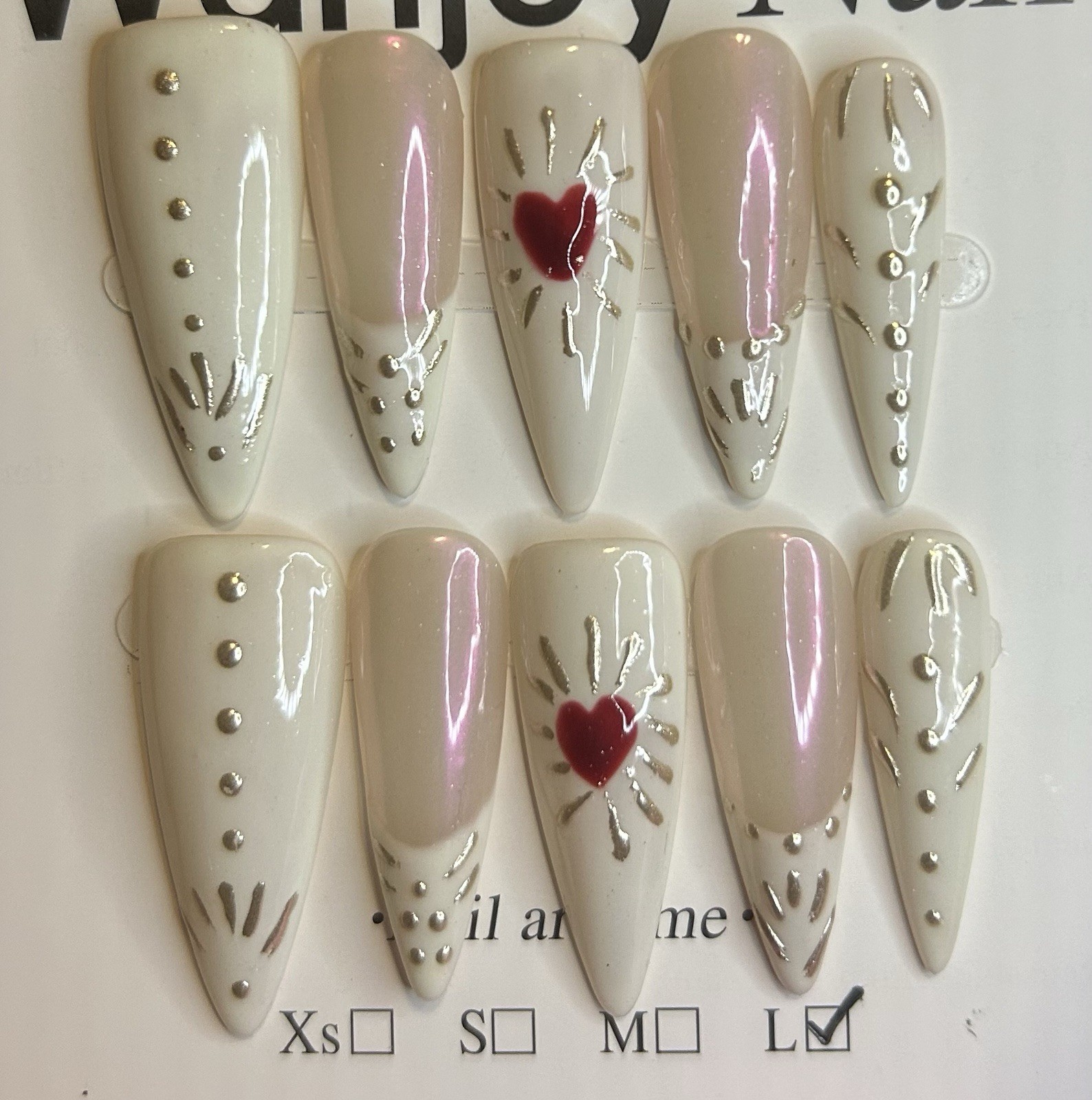 Acrylic Long Press-On Nails