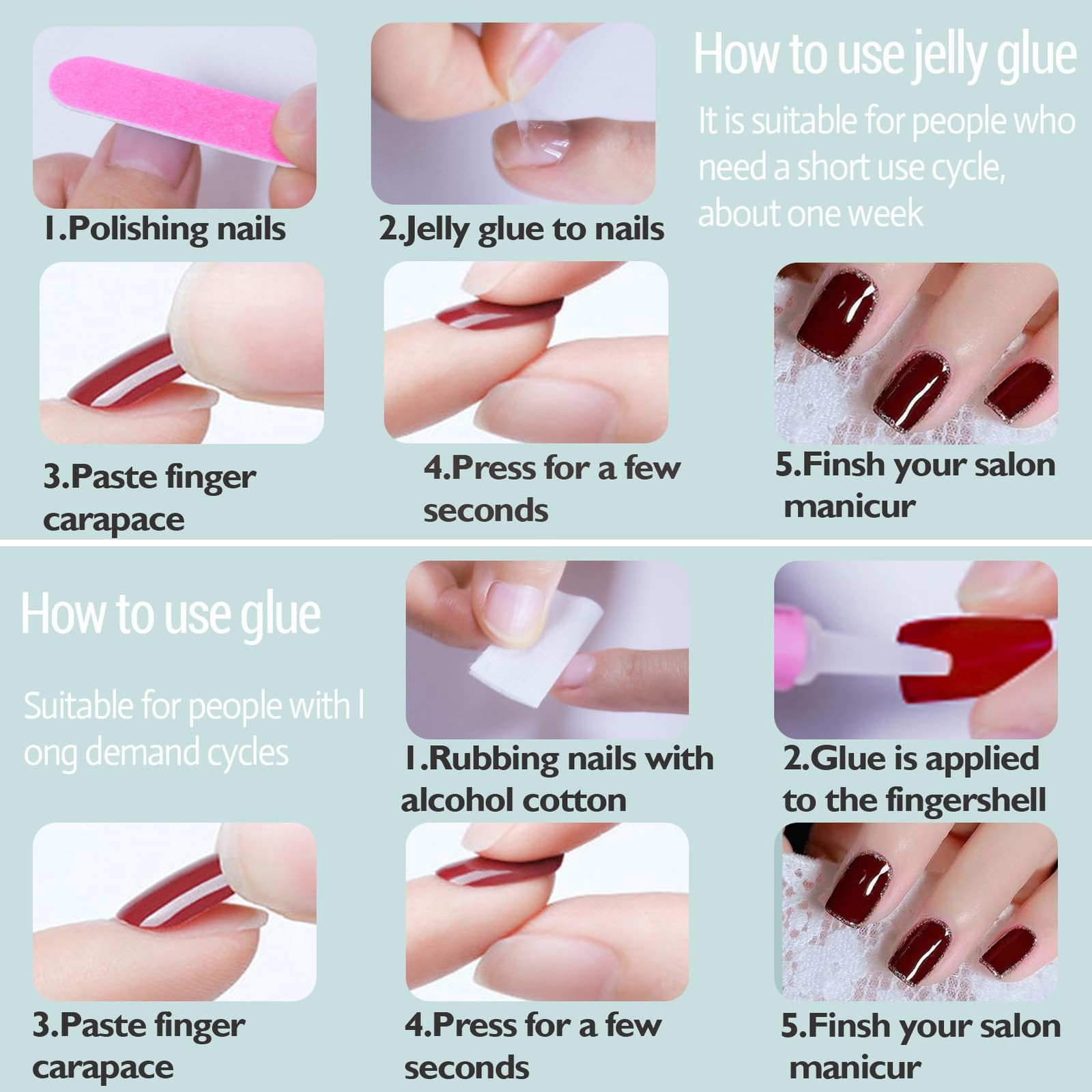 Almond Press on Nails, Shaped 0.04 Fl Oz (Pack of 24), Short