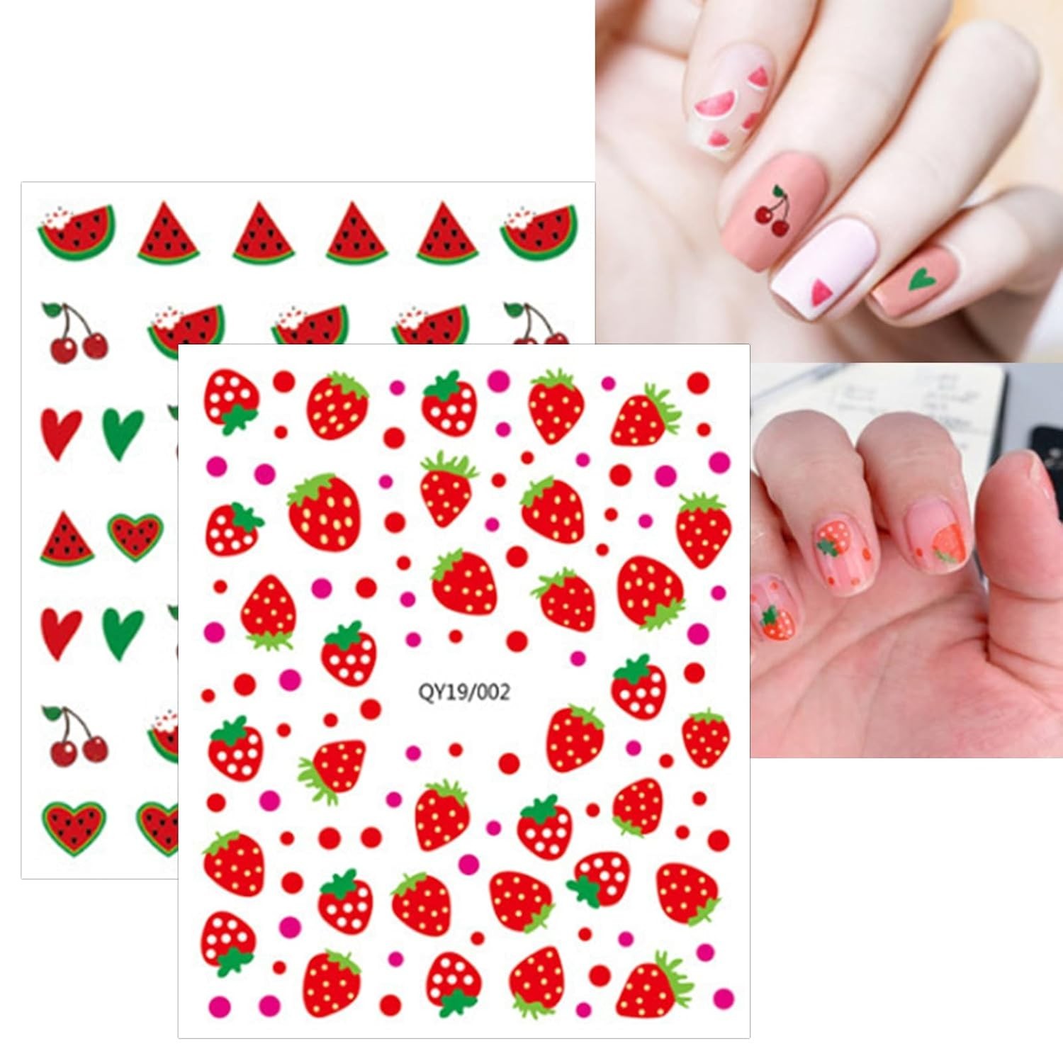 14 Sheets Cute Nail Stickers for Kids Nail Art Stickers Decals Self-Adhesive …