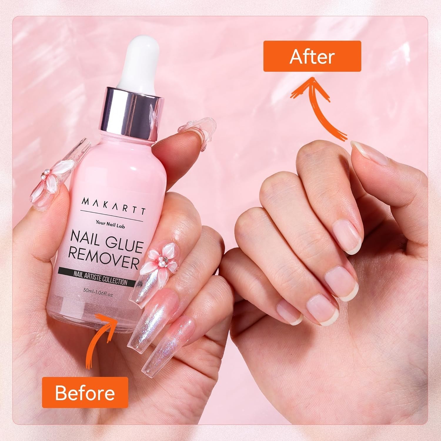 Makartt Hema-Free Press on Nail Glue Remover: Updated Formula with Vitamin E | G