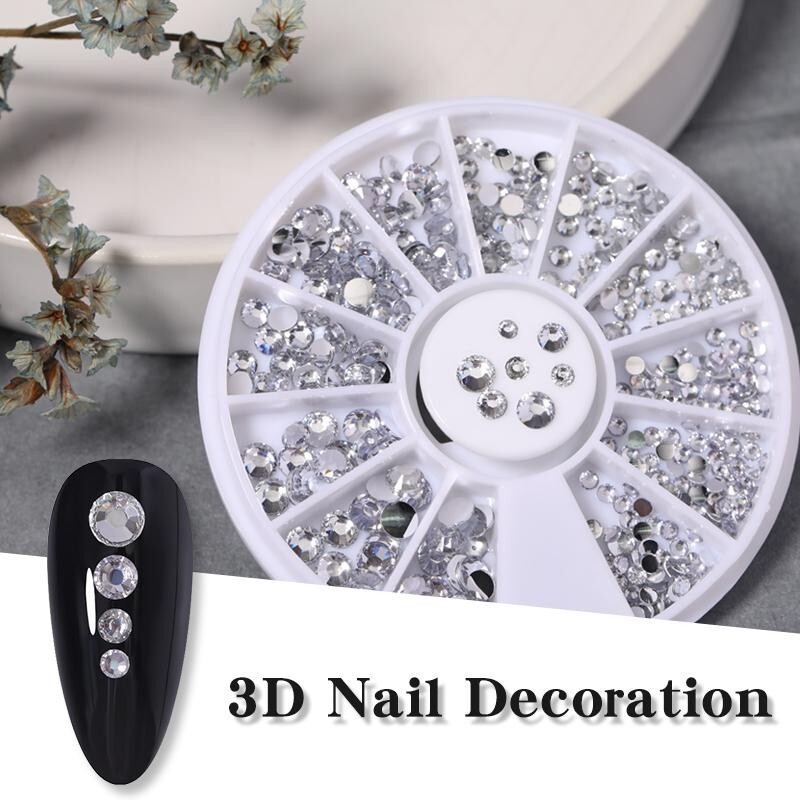 3D Nail Art Mixed Color Rhinestone Decoration Glitter Irregular DIY New Tools
