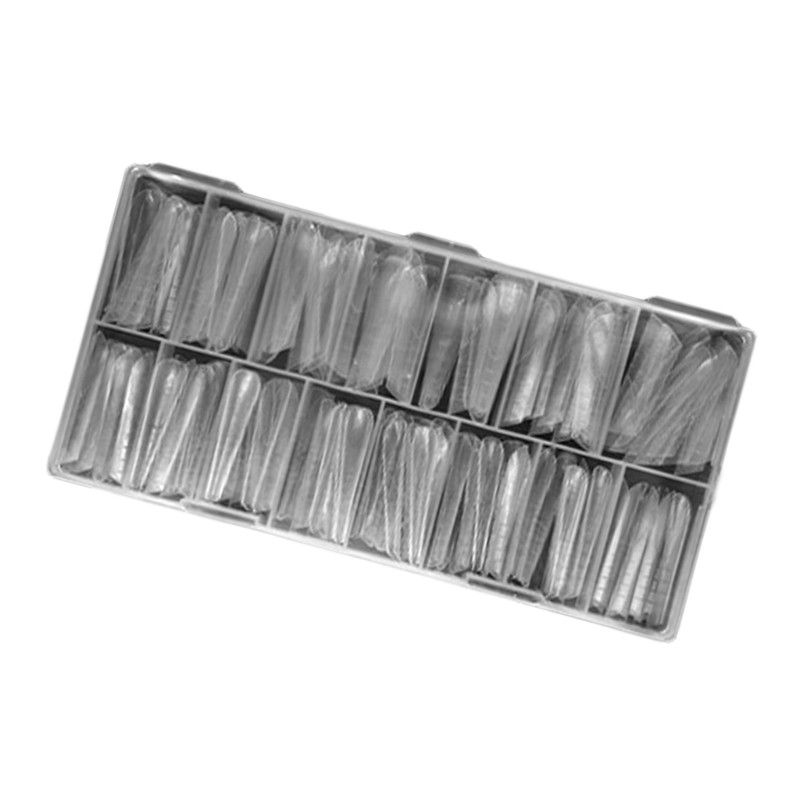 Clear Duals Acrylic Nail System Form UVS Gel Nail Mold Full Cover Fasle Nail Tip