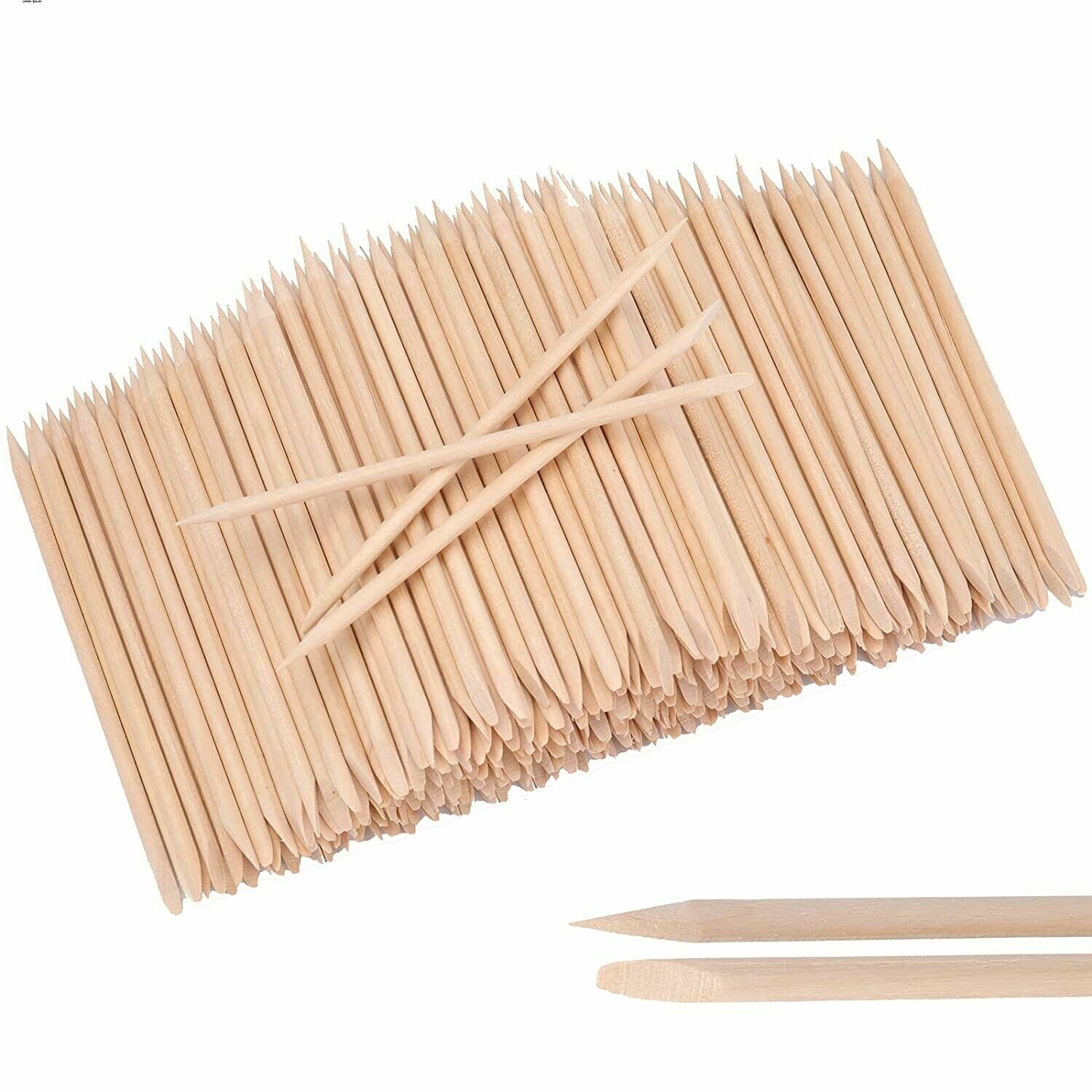 Nail Art Wooden Cuticle Pusher Sticks 100PCS A SET Manicure Pedicure Eco Tools