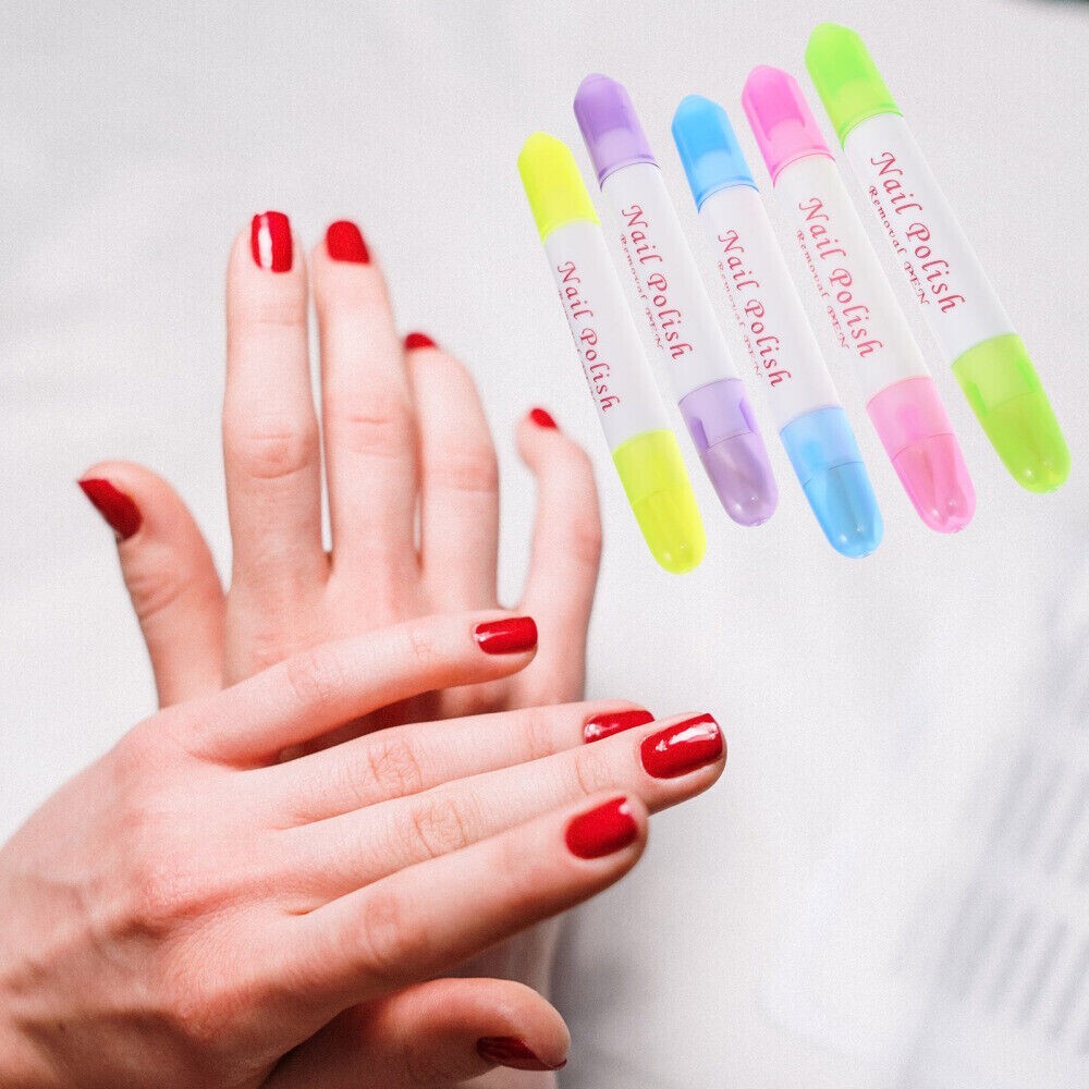 1 PC NAIL POLISH REMOVER Corrector Pen Art Varnish Correction Pens+ 3 Tips FREE