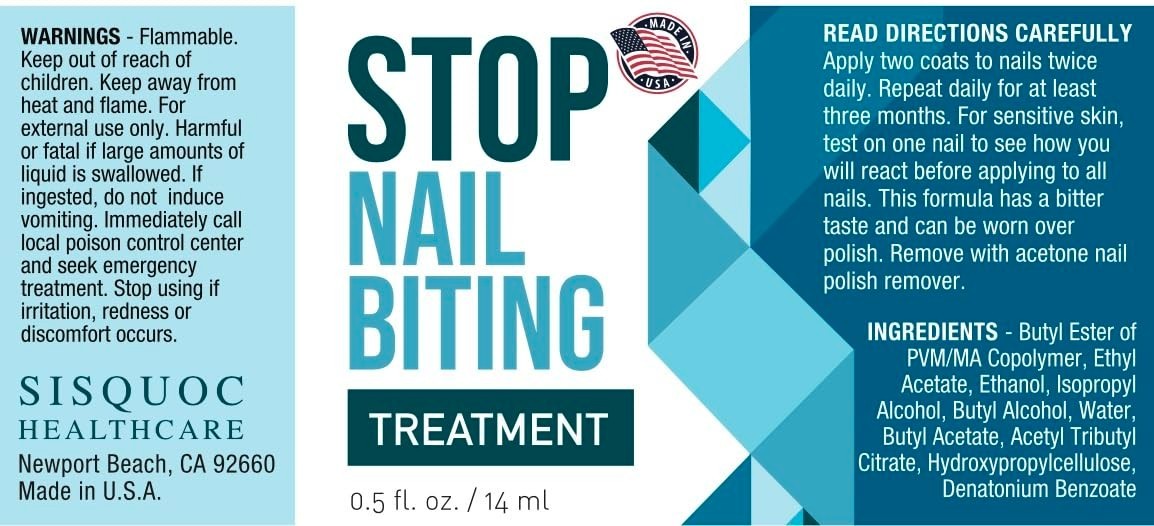 Nail Biting Treatment for Kids & Adults – Bitter No-Bite Polish, Non-Toxic, 0.5