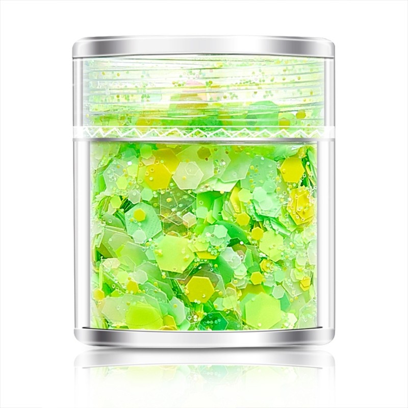 18/24 Color Glitter Powder Sequins Luminous Chunky Glitter Sequins