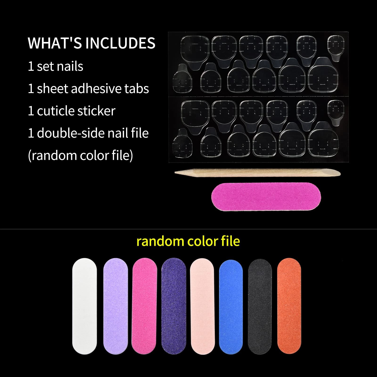 Short Round Press On Nail Tips Fake Fingernails Glossy Uv Manicure With Patte…