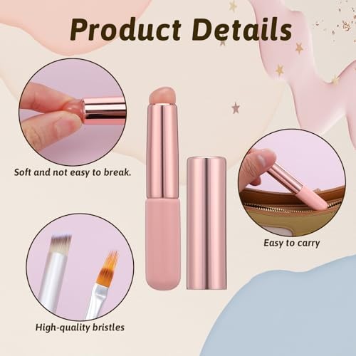 4 Pcs Ombre Nail Brush Set UV Gel Gradient Sponges Pen Silicone Nail Brushes
