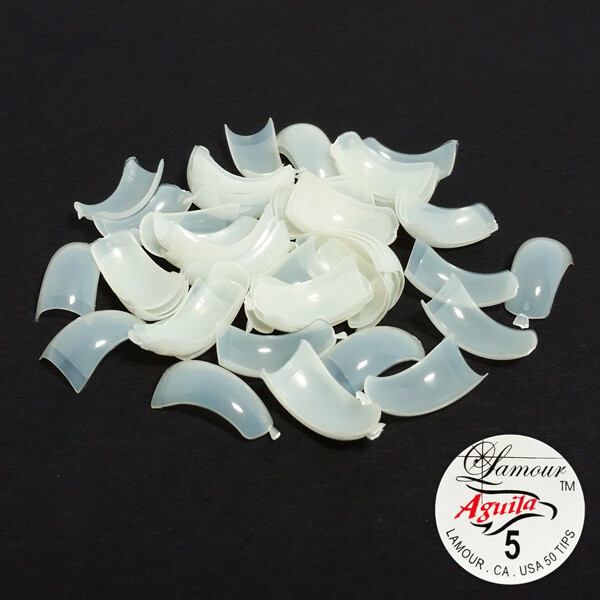 Lamour Aguila Curve Natural Tips – 500ct each size – (CHOOSE FROM SIZE 0-10)