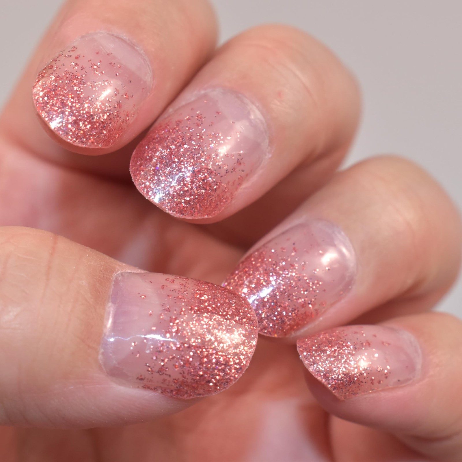 Semi Cured Gel Nail Sticker Glitter Sequins Nail Polish Strips Full Nail Wrap…