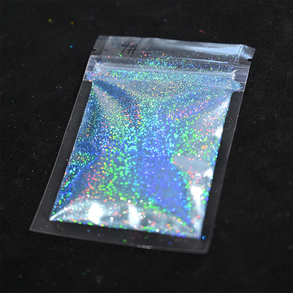 Laser Holographic Rainbow Nail Glitter 0.2MM Sparkly Nails Glitter Powder 10G/5G