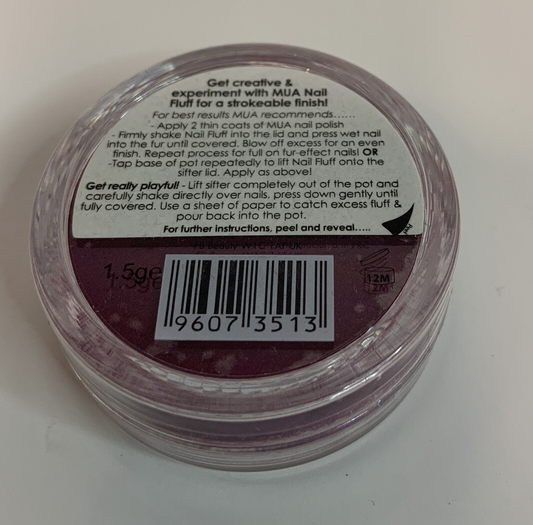MUA Fur Effect Nails – Fuzzy Fluff – HOT PINK- Purple Nails – Purple Nail fluff