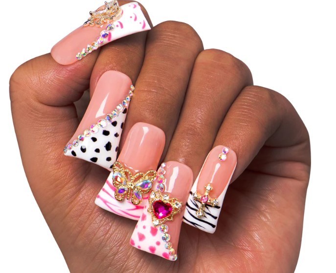 Lovful – Rolling Luxe Handmade Nails H144 (M) – Duck Classic